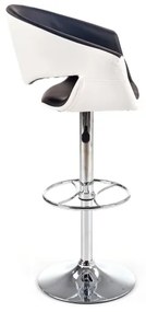 Sgabello 115x60 cm bianco/nero/cromo