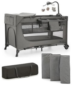 KINDERKRAFT - Culla da viaggio JOY 2 con accessori grigio