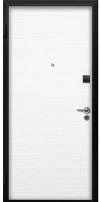 Porta blindata MASTER Key-Out L 90 x H 210 cm in MDF avorio/bianco, apertura spingere a destra, falso telaio incluso