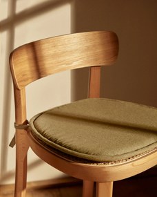 Kave Home - Cuscino per sedia Romane verde 43 x 43 cm