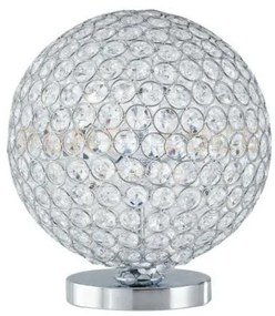 Lume planet cromo 3 luci attacco g9 25x25x28cm in metallo e cristal...
