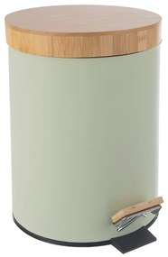 Bidone in metallo con piedini verde chiaro 5 l Greenish - Orion