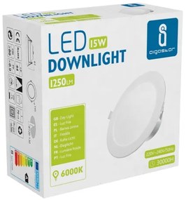 Aigostar - Lampada LED da incasso LED/15W/230V 6000K IP44 diametro 14,5 cm bianco
