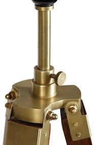 Lampada vintage da terra con treppiede in ottone - CORTIN