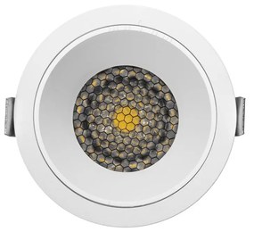 Faro da Incasso Bianco 12W Foro Ø75mm CCT 15°-55° con driver Philips Colore Bianco Variabile CCT