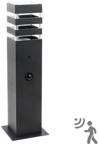 Lampada esterna TEKSAS 1xE27/12W/230V IP44 44 cm antracite con sensore