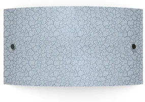 Applique LED neoclassico Craquele bianco IP20, luce bianco naturale 1500 lumen, LUMICOM