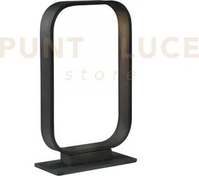 Lumetto led moka marrone 5w 420lm 3000k 16x7x26 cm in alluminio