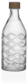 Bottiglia Versa 1 L Onde Vetro Alluminio 9,8 x 25,1 x 9,8 cm