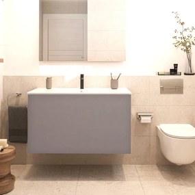 Mobile sottolavabo e lavabo Element per vasca centrale tortora L 60 x H 34 x P 46 cm