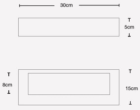 Applique in Gesso Pitturabile SLim 2 lampade G9 da parete