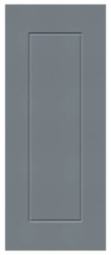 Pannello per porta d'ingresso P010 pellicolato pvc grigio L 92  x H 210.5 cm, Sp 6 mm apertura reversibile