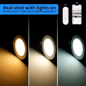 Immax NEO 07297L - Downlight LED dimmerabile DOWN LED/36W/230V Wi‑Fi Ø 23 cm, nero