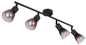 Globo 54312-4 - Faretto SATELLA 4xE14/25W/230V nero