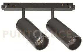 Sistema lineare ego track double 24w 3000k 1 10v bk