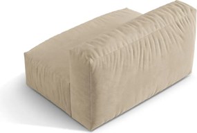 Parte divano componibile beige (solo con parte centrale) con rivestimento in velluto Martina – Micadoni