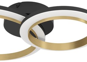 Eglo 901223 - Plafoniera LED dimmerabile CALLIERA LED/12W/230V nero/oro
