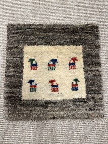 Gabbeh Tappeto persiano 40 x 40 Beige (Iran) Annodato A Mano