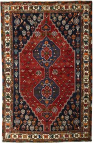 Shiraz Tappeto 170 x 260 Rosso (Iran) Annodato A Mano