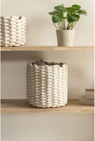 Cesto in tessuto ø 25x25 cm Peach Skin Round M – Bigso