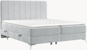 Letto boxspring in velluto fatto a mano con contenitore Aggaz, H3