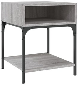 Comodini 2 pz grigio sonoma 40x41x50 cm in legno multistrato