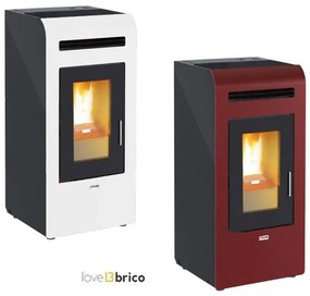 Stufa a pellet ad aria 16 kW con ventilazione frontale King 16