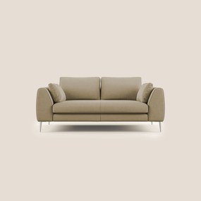 Plano divano moderno in microfibra tecnica smacchiabile T11 beige