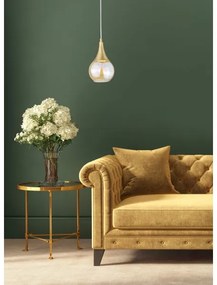 Lampadario a sospensione con filo LACRIMA WHITE 1xE27/60W/230V