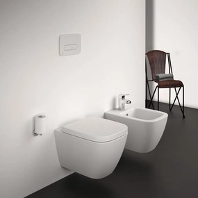 Coppia sanitari sospesi scarico a parete IDEAL STANDARD I.life S WC: P 48 x L 35.5 x H 40 cm, bidet: P 36 x L 36 x H 40 cm