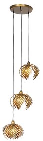 Lampada a sospensione vintage ottone 3 luci - BOTANICA