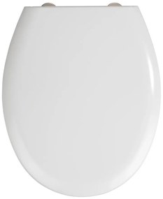 Sedile per wc bianco con chiusura facilitata , 44,5 x 37 cm Rieti - Wenko