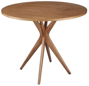 Tavolo da pranzo rotondo con piano effetto frassino ø 70 cm Jubi – Ragaba