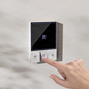 Sistema doccia a incasso ELITE EDITION BCS1721 termostatico, multigetto e a cascata in più finiture — Grigio gunmetal — A parete