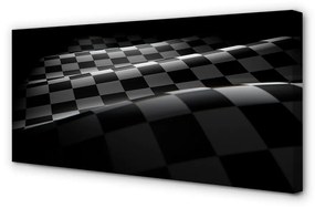 Quadro su tela Bandiera di scacchi 100x50 cm