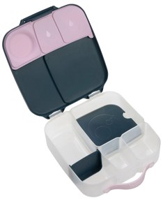 Box porta merenda grande – indaco/rosa