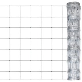Recinzione Da Giardino İn Acciaio Zincato 50x1 M Argento /