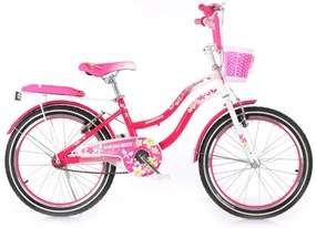 Bicicletta per Ragazza 20" 2 Freni Magik-Bike Butterfly Rosa