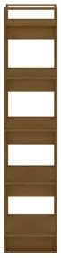 Libreria/divisorio marrone miele 60x35x160 cm legno massello