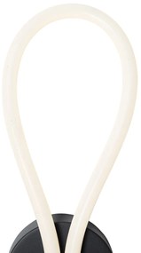 Lampada da parete moderna nera con LED dimmerabile a 3 livelli - Keri