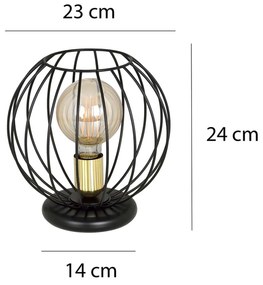 Lampade Da Scrivania Contemporaneo Omoikane Acciaio Nero 1 Luce E27 Ip20