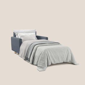 Edgar poltrona letto in tessuto felis impermeabile T03 blu