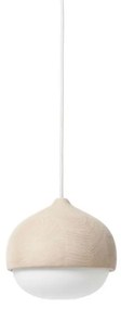 Terho Lampada a Sospensione Medio Natural/White Opal - Mater
