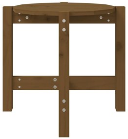 Tavolino da salotto miele Ø 52,5x45cm in legno massello di pino