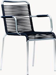 Set di 4 poltroncine da giardino fatte a mano Mya Spaghetti, impilabili