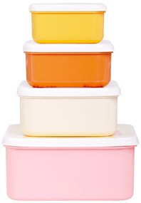 A Little Lovely Company - set di quattro scatole merenda - arcobaleno