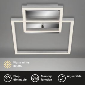 Plafoniera LED dimmerabile LED/12W/230V 3000K cromo satinato