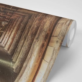 Carta da parati – Galleria di legno