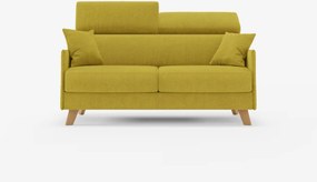 Sole divano letto matrimoniale design compatto - poggiatesta reclinabili e 100% sfoderabile in tessuto smacchiabile T23