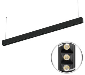 Lampada Lineare LED Sospesa 40W 120cm, UGR16, PHILIPS Certadrive - Bianca o nera Colore Bianco Variabile CCT, Colore del corpo Nero